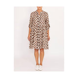 pingpong watercolour linen spot dress