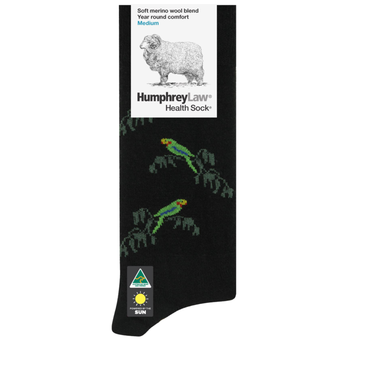 health fine merino parrot socks