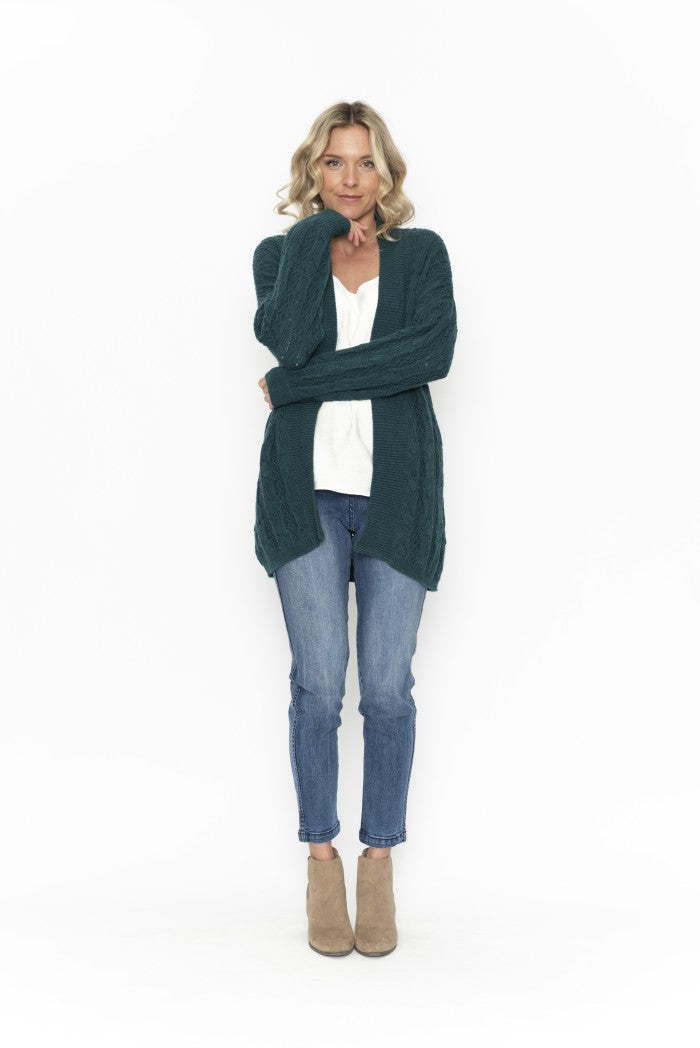 escape by oq alpaca knit cardi