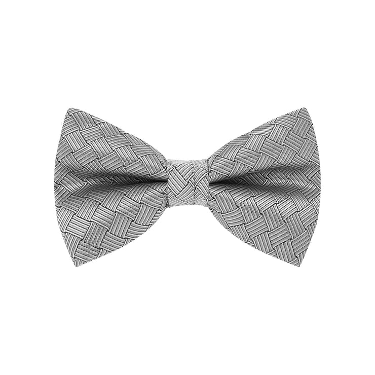 bow tie & pocket square, basket, silver