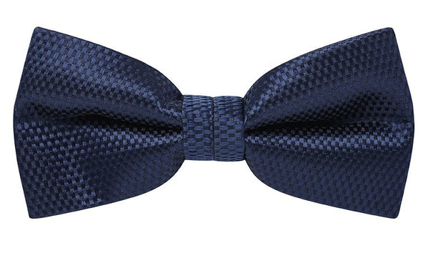 bow tie & pocket square, carbon, navy