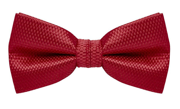 bow tie & pocket square, carbon, red