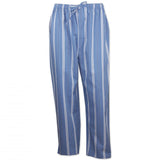 contare long pjs 100% cotton stripe aqua