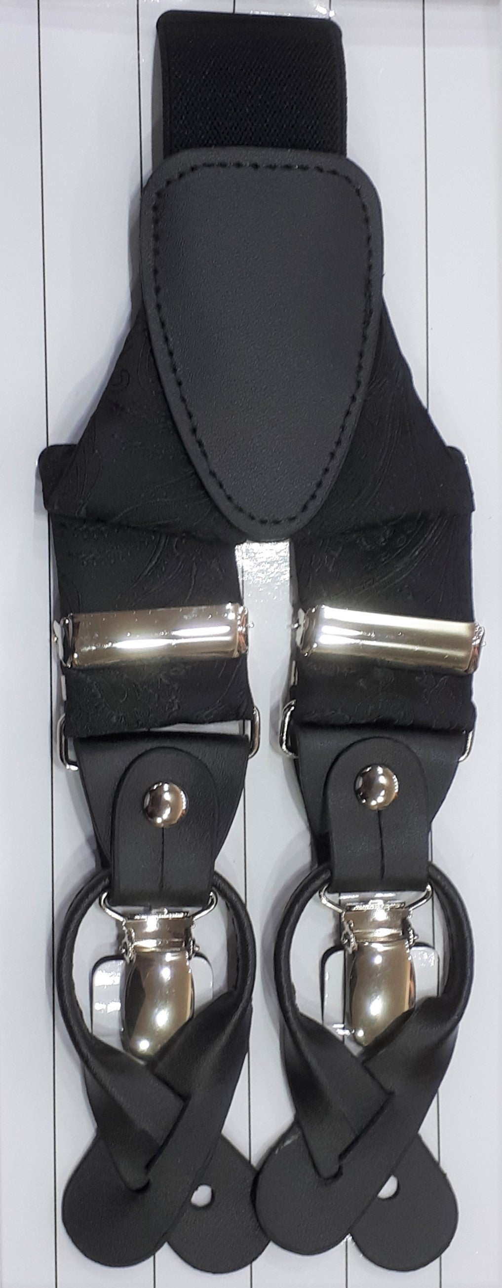 formal braces tapestery black