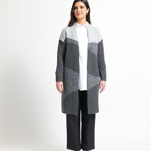 Foil Coatigan – Trendy and cozy Foil coatigan, ideal for layering in cooler weather.
