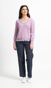 Foil Lace Kelly Sweater