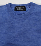ansett merino crew neck jumper cobalt
