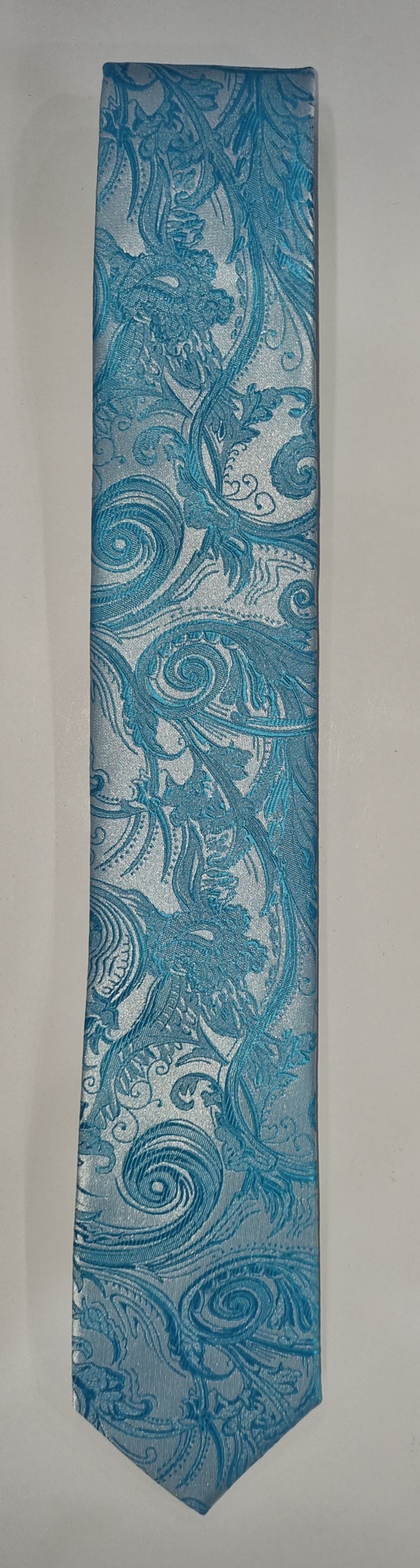 Tie Paisley Pattern Turquoise