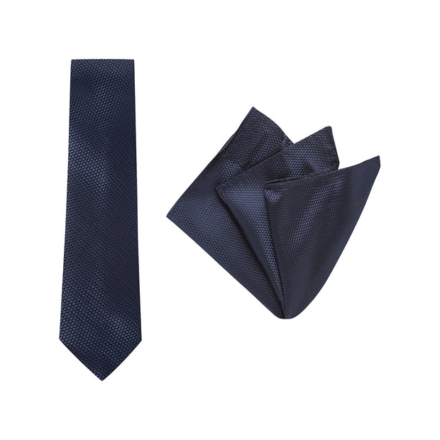 tie & pocket square 'carbon'