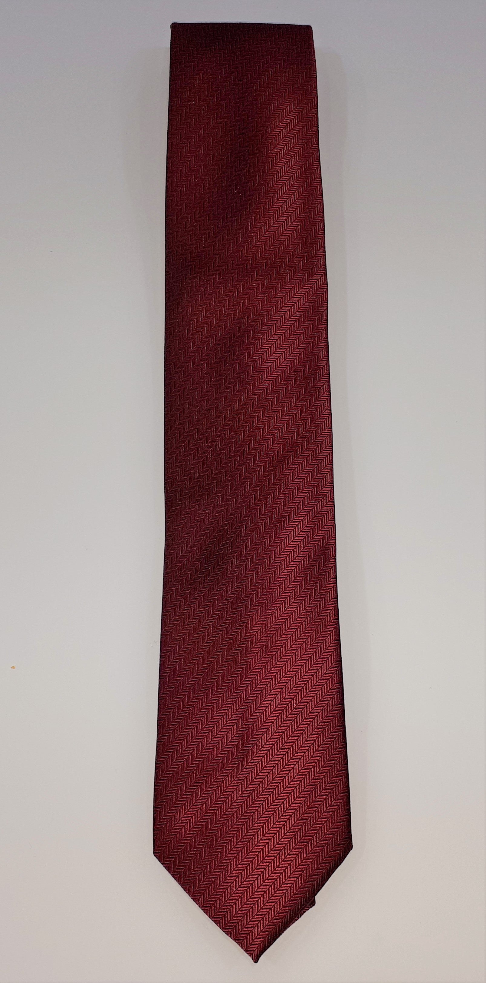 formalaties herring bone tie claret