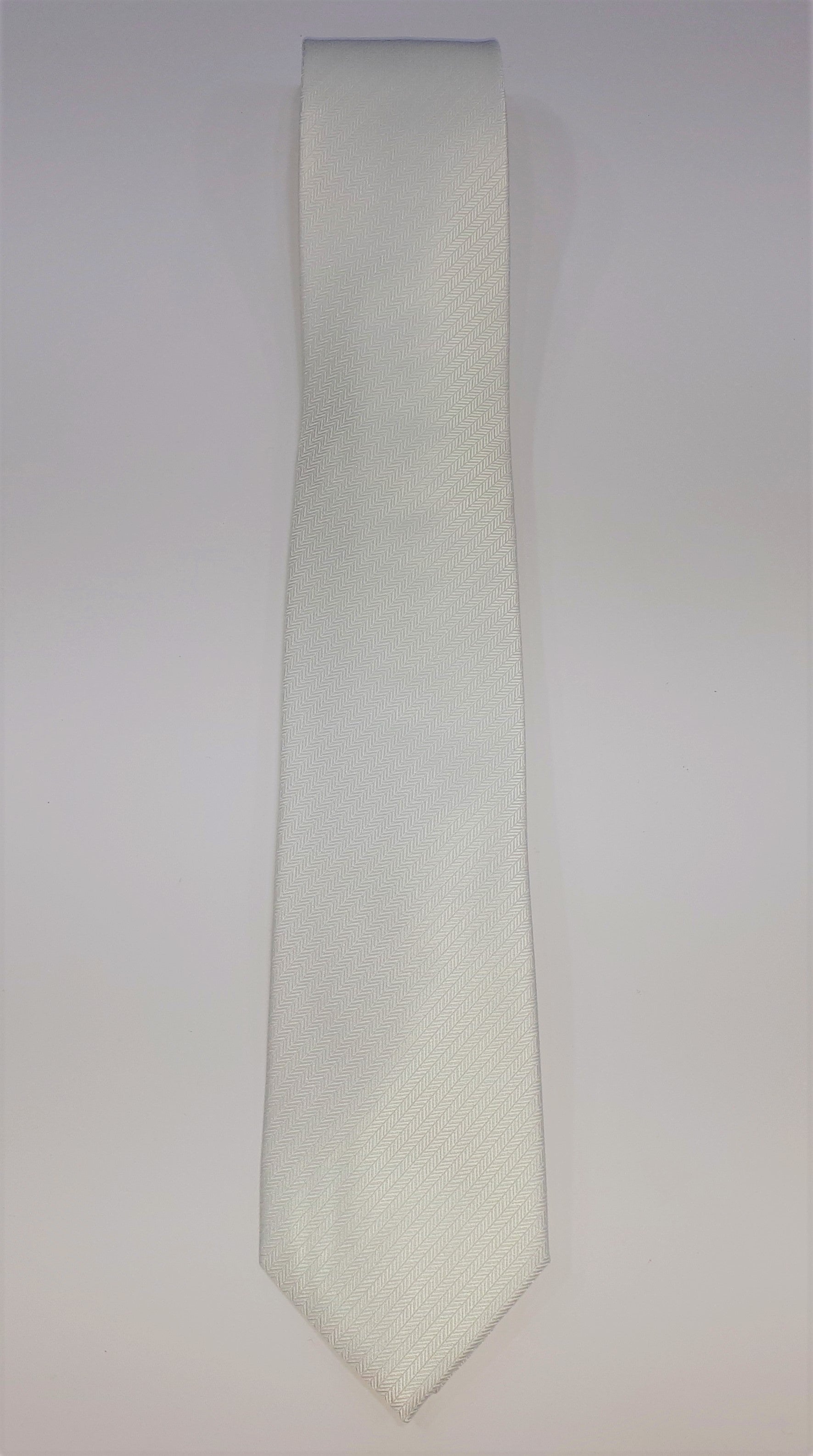 formalaties herring bone tie white