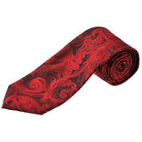 formalaties paisley tie scarlet
