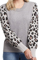 Tribal Long Sleeve Crew Animal Sweater