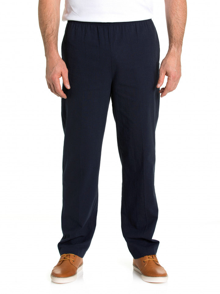 breakaway cotton crinkle pant ink