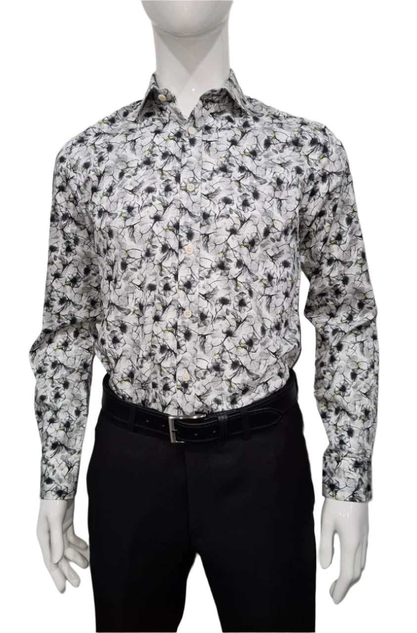 brooksfield luxe floral print shirt