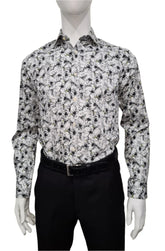 brooksfield luxe floral print shirt