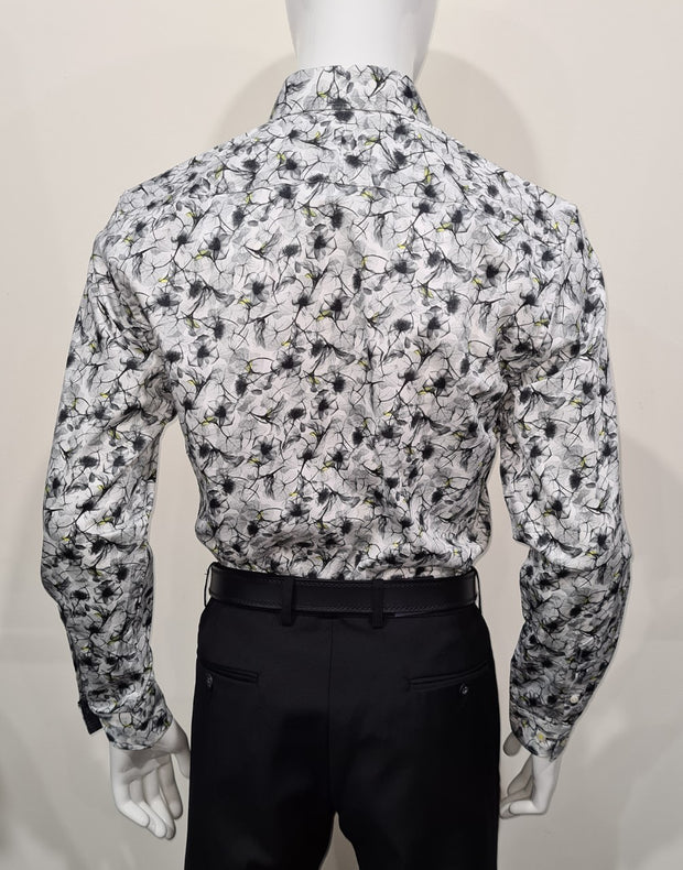 brooksfield luxe floral print shirt