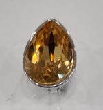 swarovski teardrop earring 1size / champagne