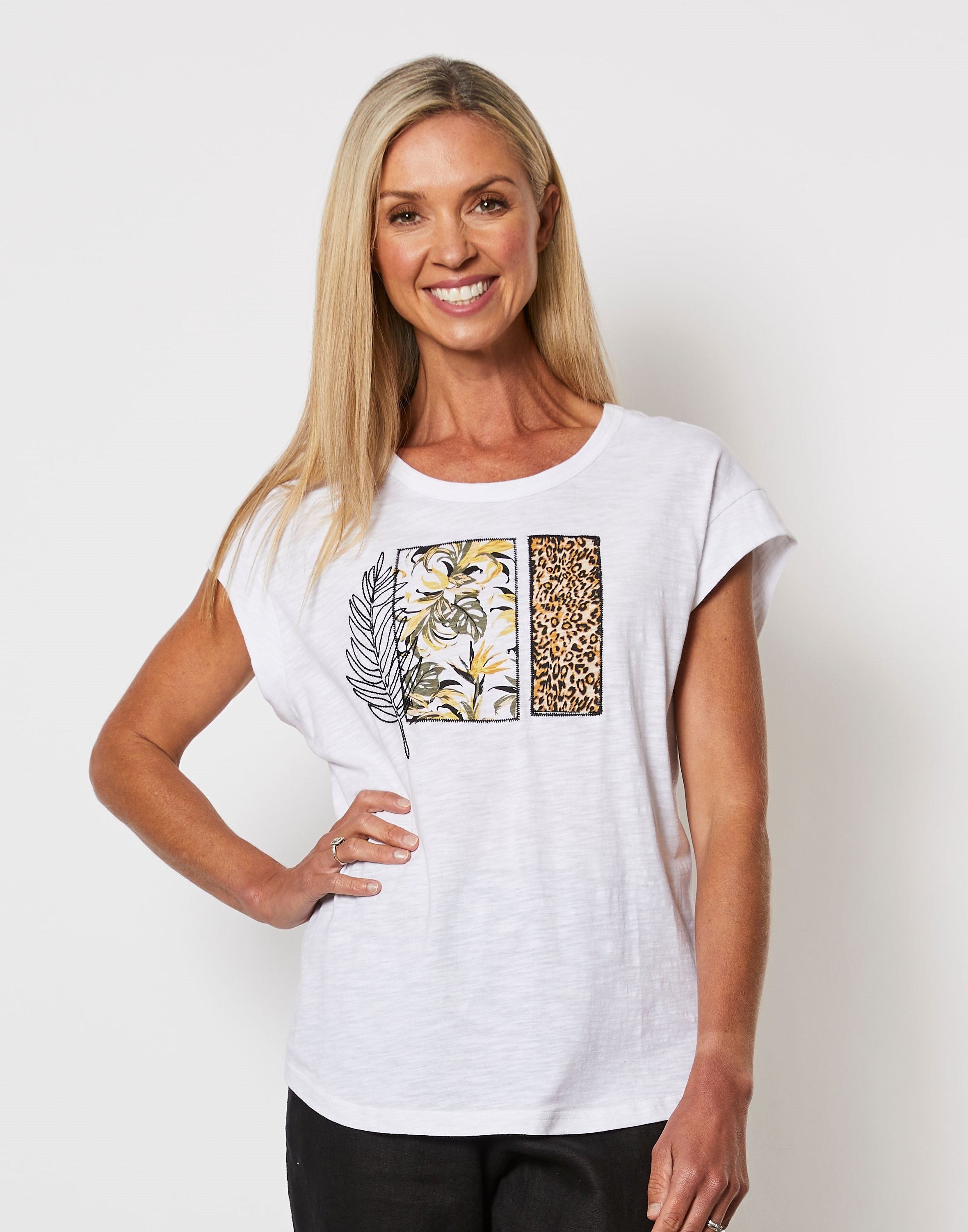 Fern Printed Cotton T-Shirt