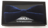formalaties velvet bow tie blue