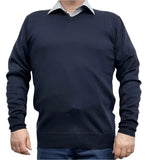 ansett jumper merino vee navy