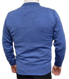 ansett merino crew neck jumper cobalt