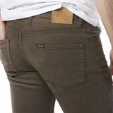 Lee Straight Stretch Moleskin Woodland Brown