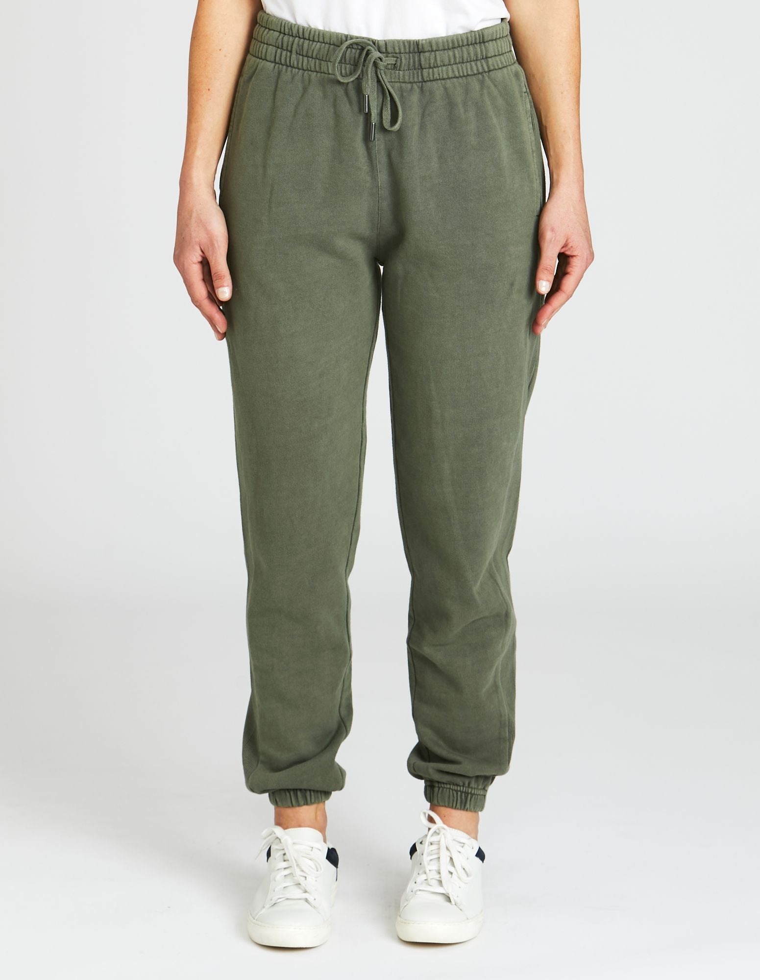 ladies side ribbed track pant