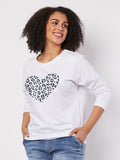 threadz leopard heart sweat tee