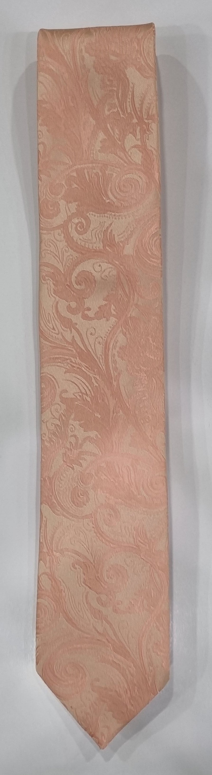 formalaties paisley tie peach