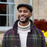 Dents Check Tweed Flat Cap