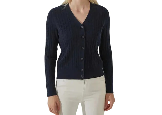 Stitch + Story Twist Cable Knit Cardigan