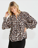 SASS Kylie Shirred Sleeve Top