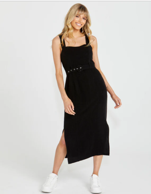 SASS Roxanne Belted Midi Dress