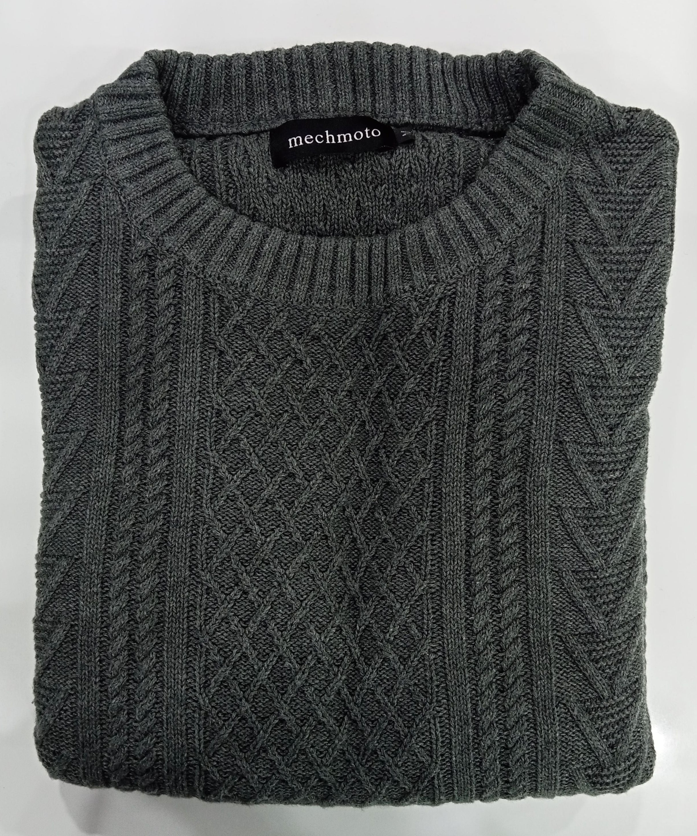 Mechmoto Crew Neck Knit With Texturing