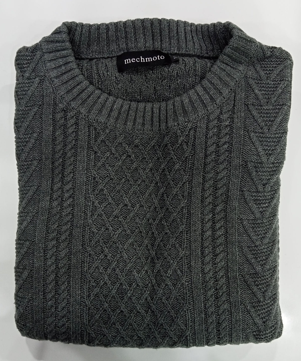 Mechmoto Crew Neck Knit With Texturing