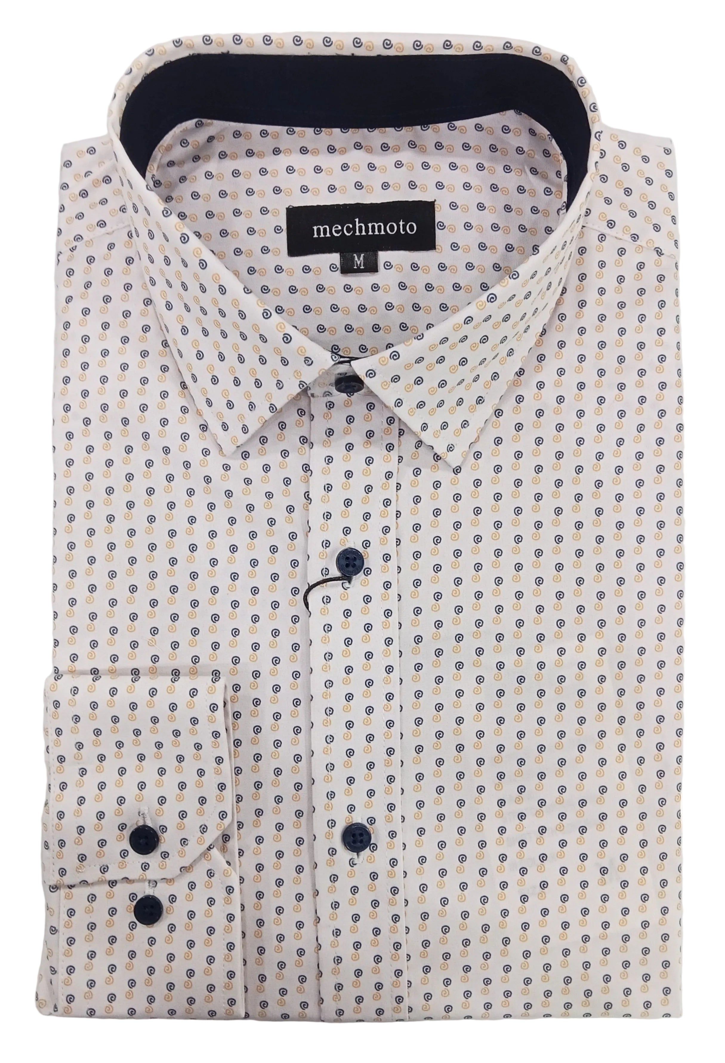 Mechmoto Stretch Spiral Print L/S Shirt