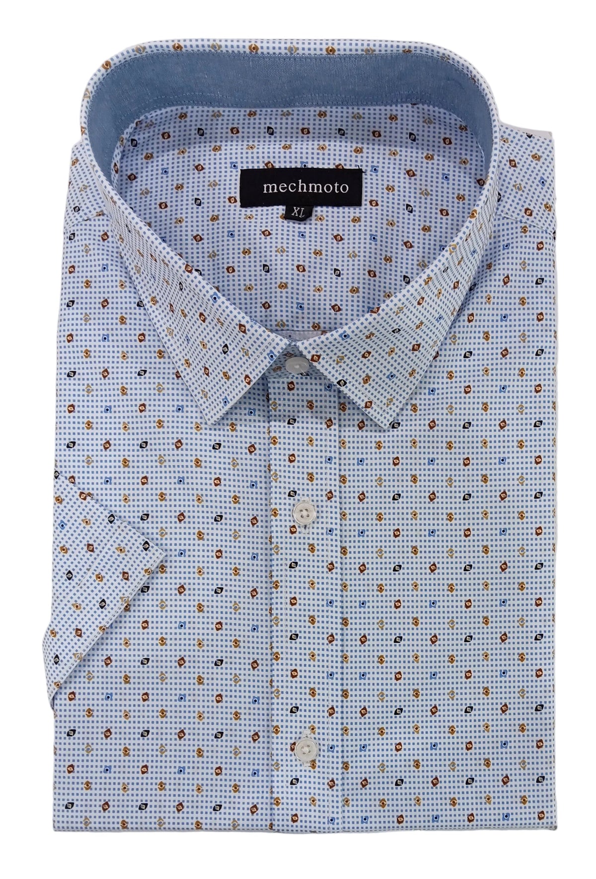 Mechmoto Stretch S/S Shirt Blue