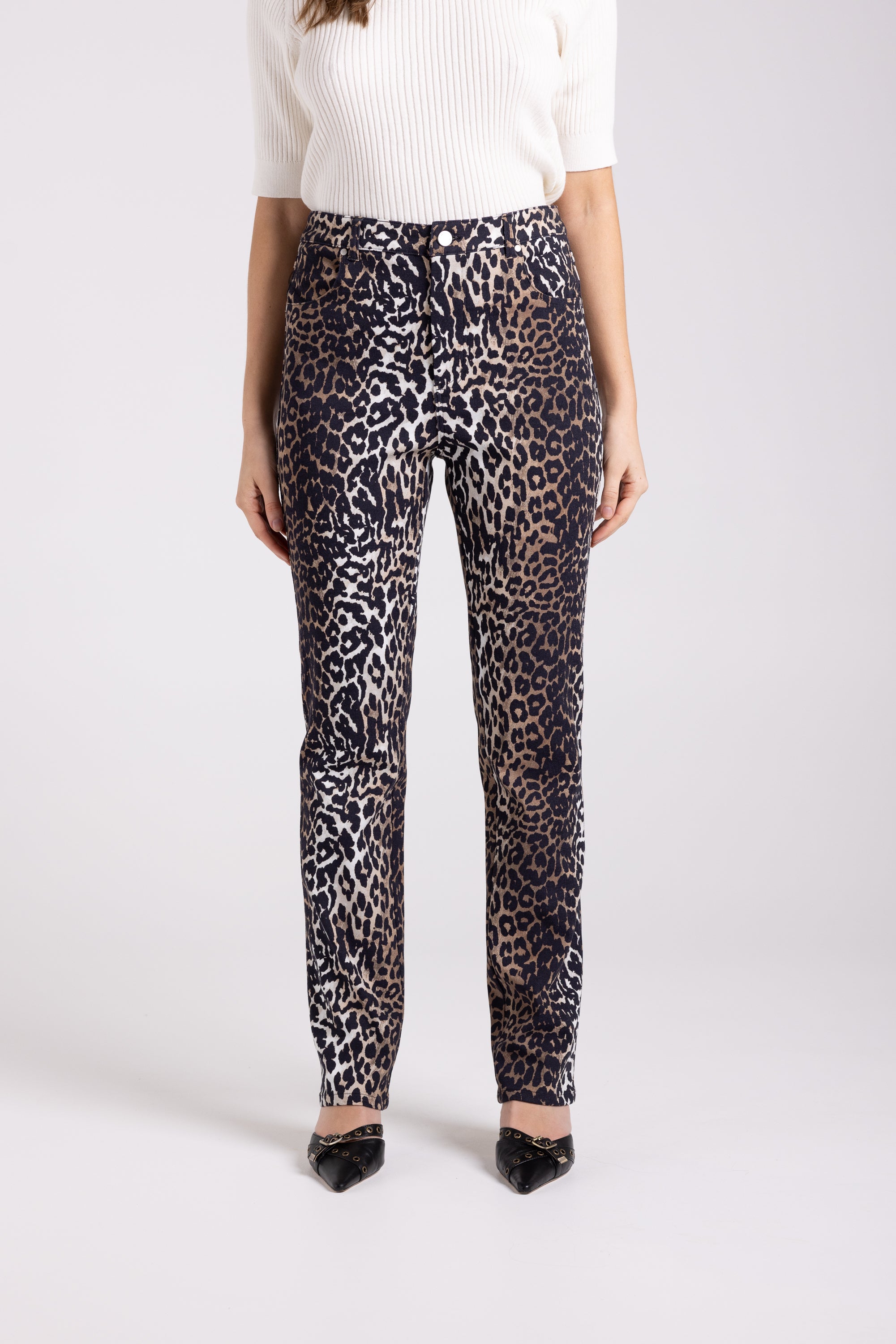 Two-T's Animal Print Jean