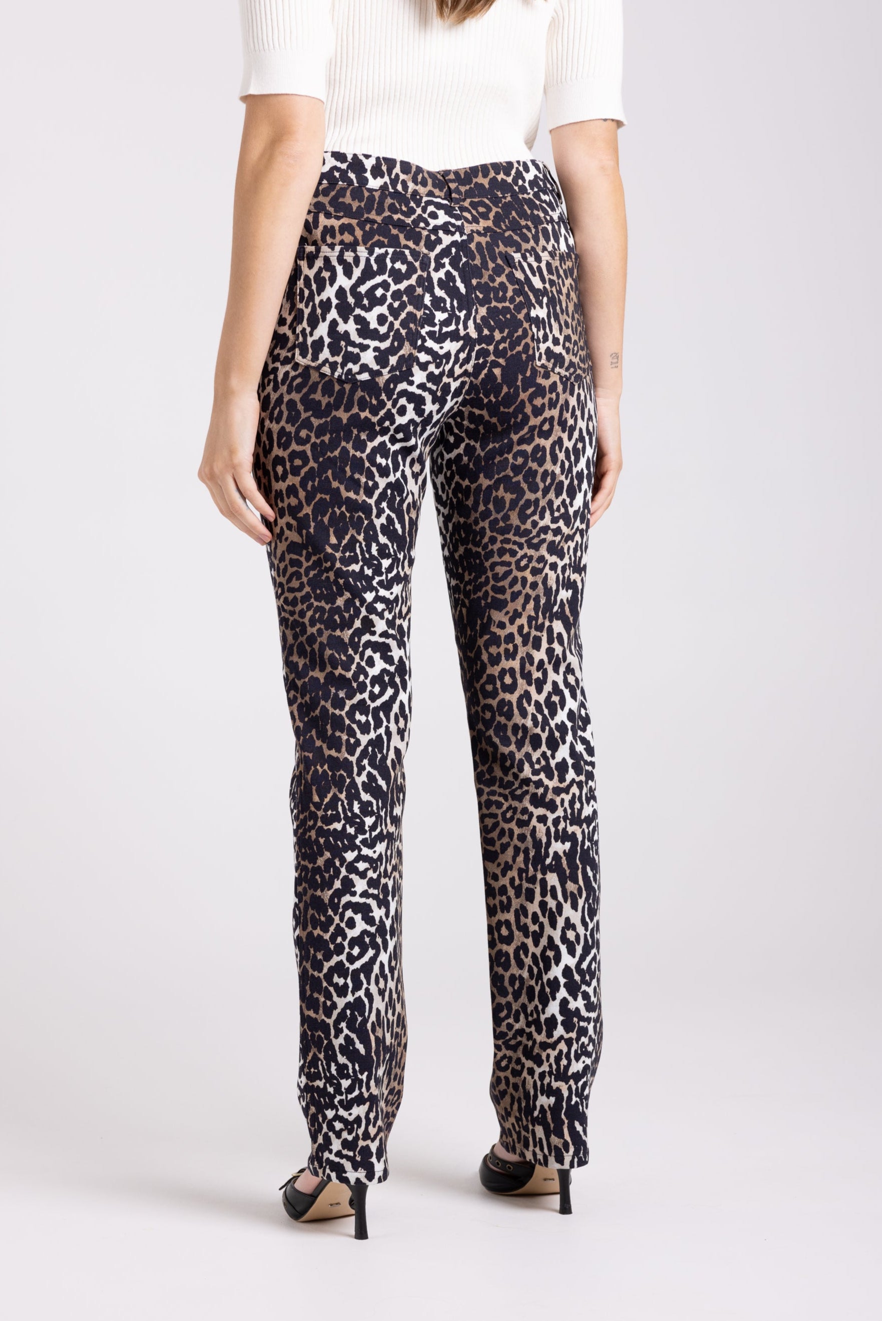 Two-T's Animal Print Jean
