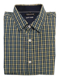 Perrone Easycare Cotton Shirt Navy/Yellow