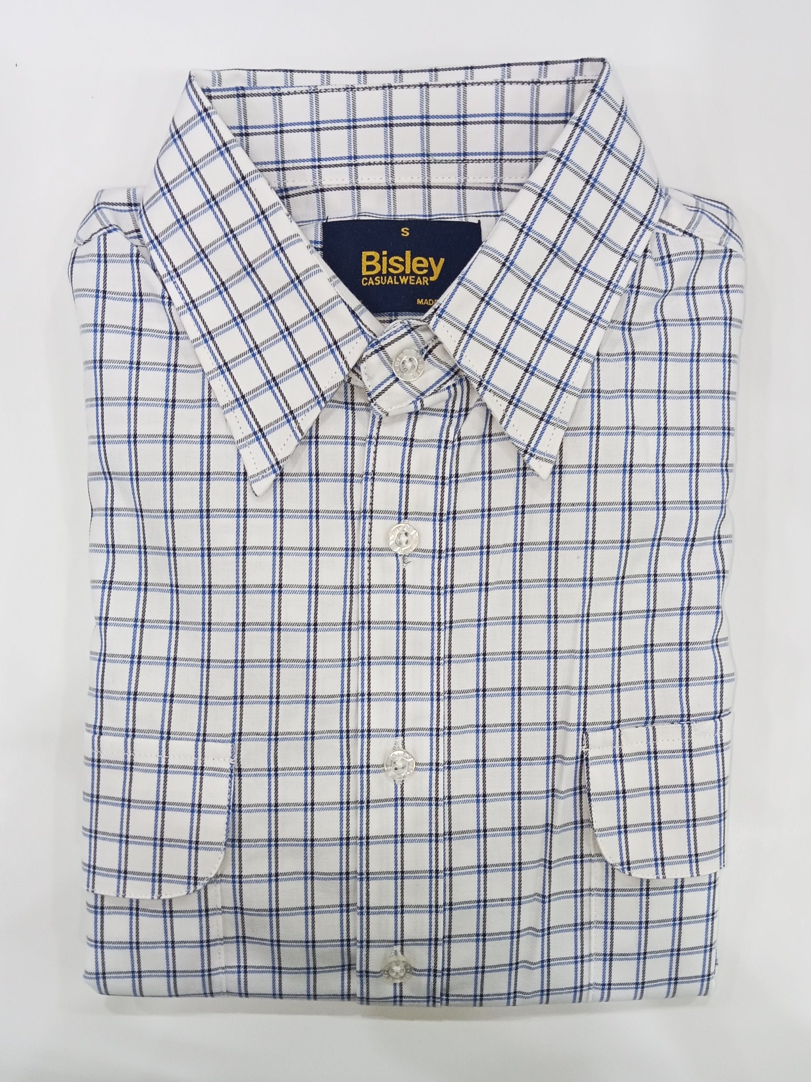 Bisley Cotton S/S 2 Pocket Shirt White