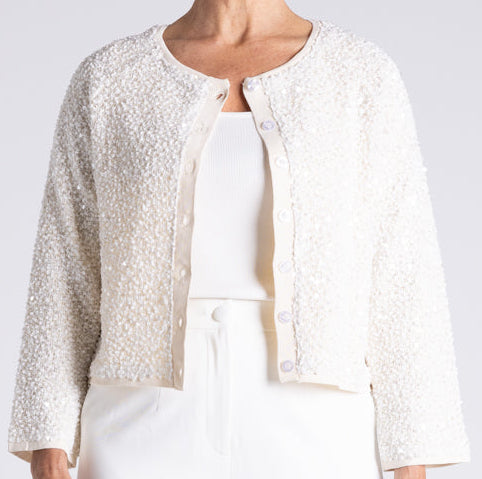 Two-T's Sequin Cardi