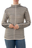 Slade Mock Neck Stripe Jumper