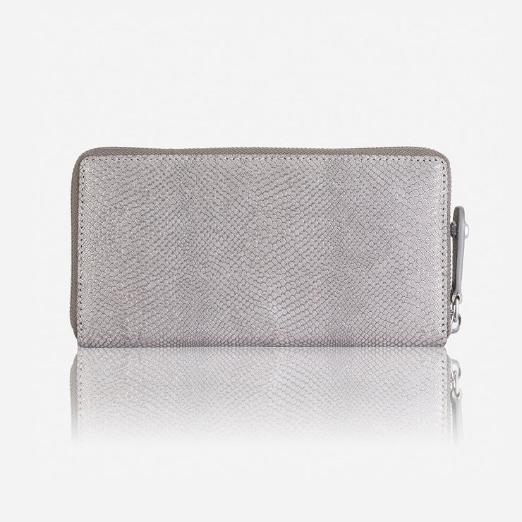 Jekyll & Hide Valencia Ladies Large Zip Around Purse, Grey