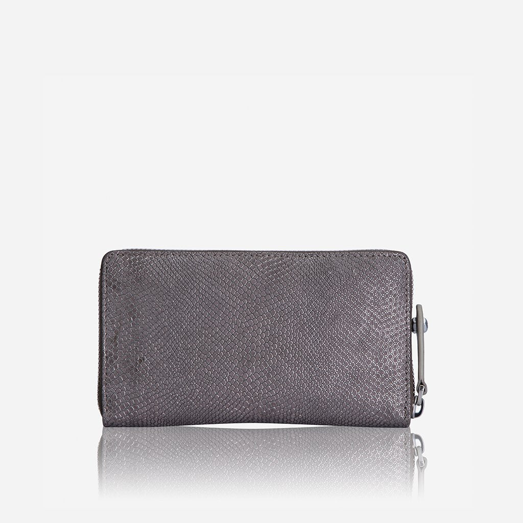 Jekyll & Hide Valencia Ladies Medium Zip Around Purse, Grey