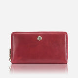 Jekyll & Hide Zulu Ladies Medium Zip Around Purse, Red