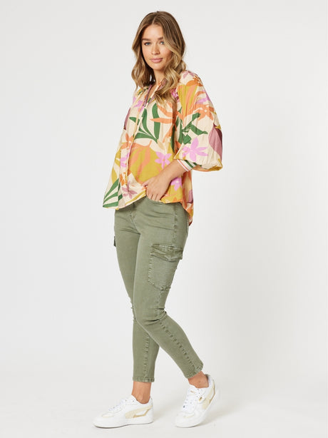 Threadz Cargo Slim Leg Jean