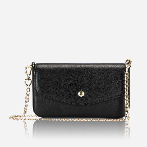 Jekyll & Hide Paris Ladies Clutch Handbag, Black