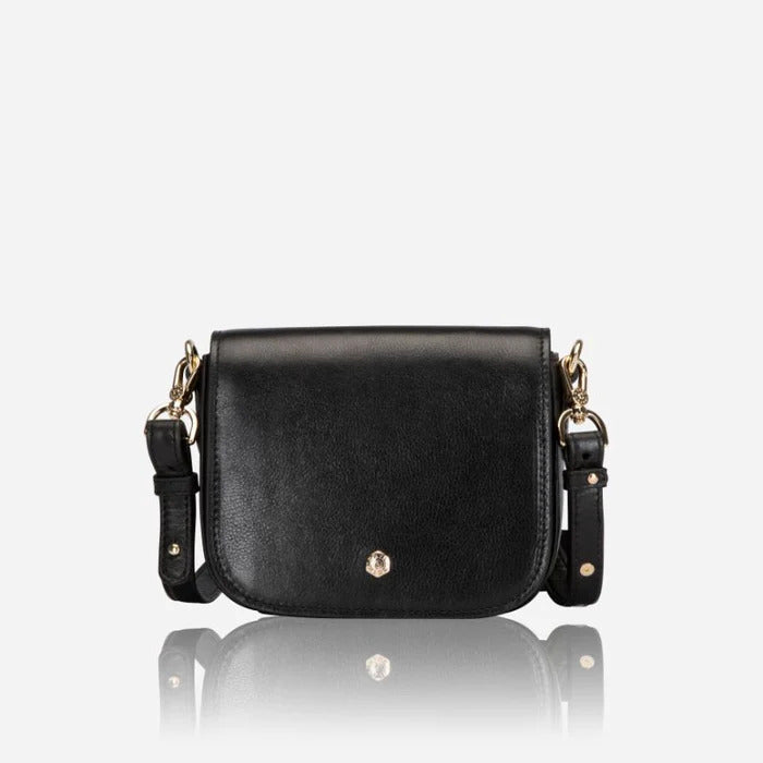 Jekyll & Hide Paris Ladies Saddle Small Handbag, Black